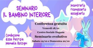 “IL BAMBINO INTERIORE” CONFERENZA GRATUITA