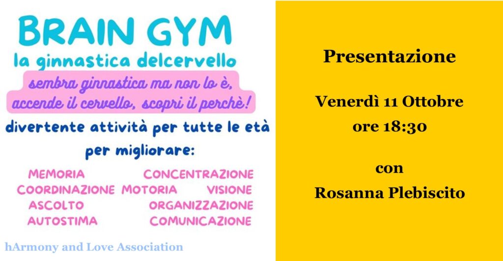 Brain Gym con Rosanna Plebiscito